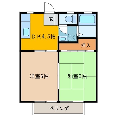 シティハイツ田園の物件間取画像